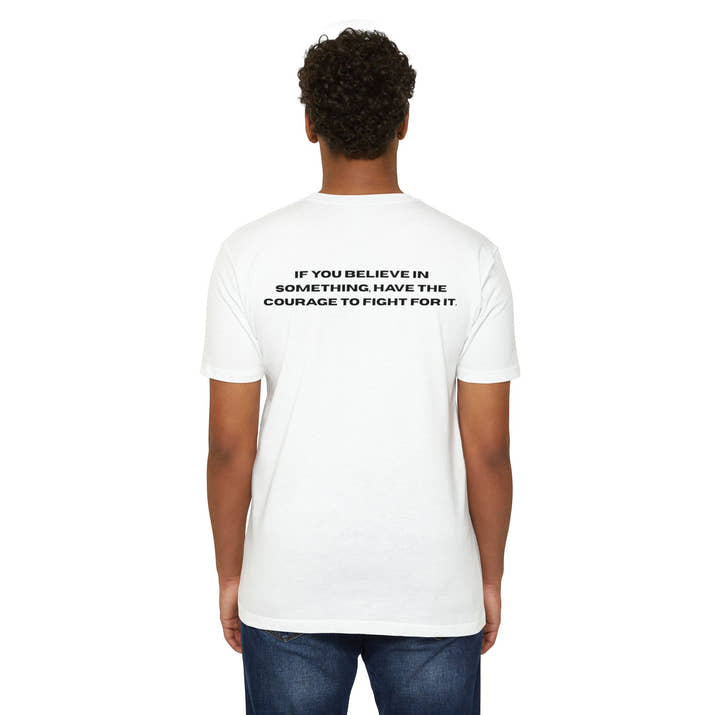 Patriotic Message Tee: Unisex CVC Jersey T-shirt with Inspiring Quote, Perfect for Independence Day, Casual Wear, Statement Top, Gift [...]