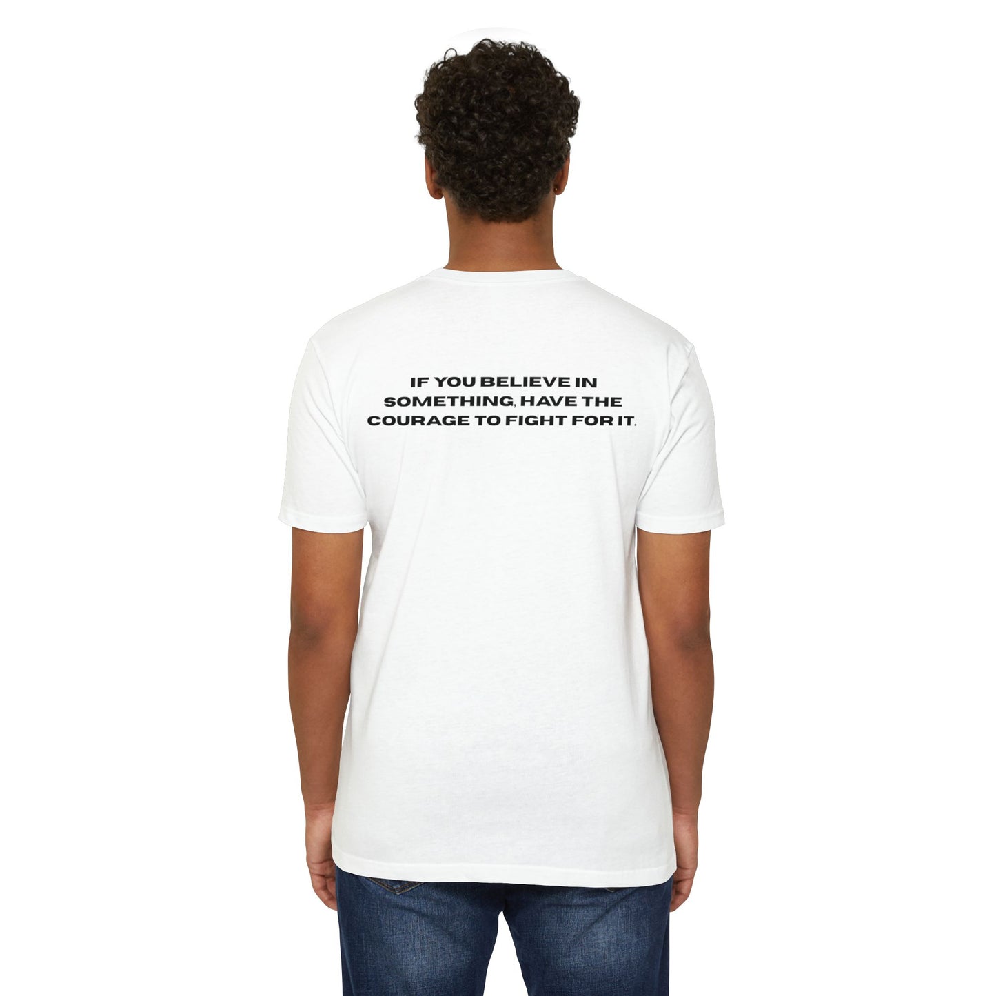 Patriotic Message Tee: Unisex CVC Jersey T-shirt with Inspiring Quote, Perfect for Independence Day, Casual Wear, Statement Top, Gift [...]